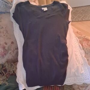 Planet Motherhood Navy Short Sleeve Maternity Tee